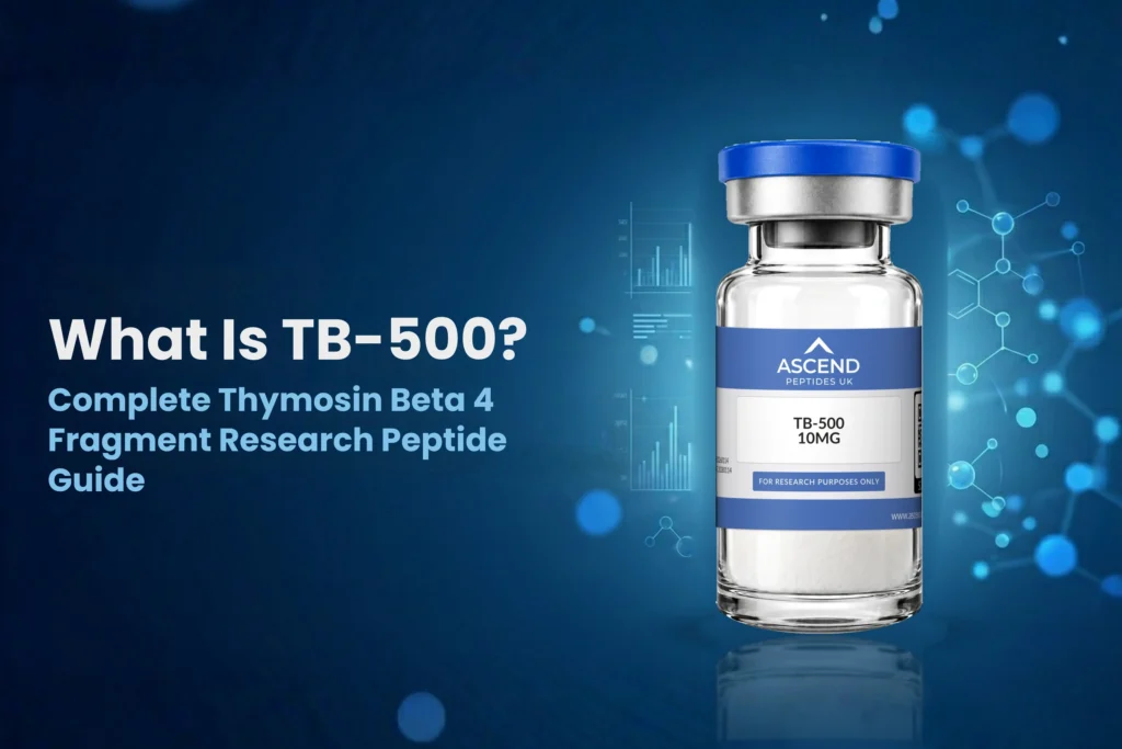 What is TB-500? Ascend Peptides UK TB-500 10mg research peptide vial